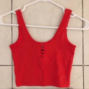 Red Crop Top